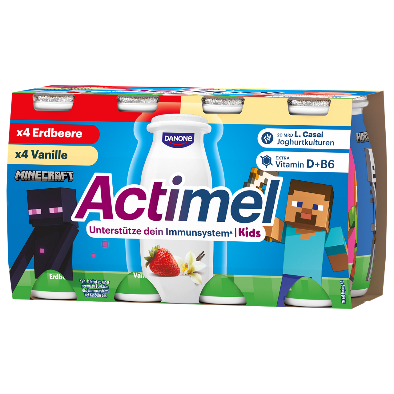 Actimel Erdbeere und Vanille x8