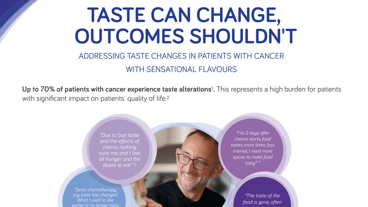 Taste alterations in patients with cancer