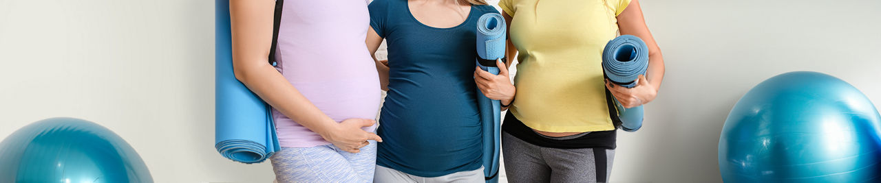 3 נשים בהריון לקראת פעילות גופנית 