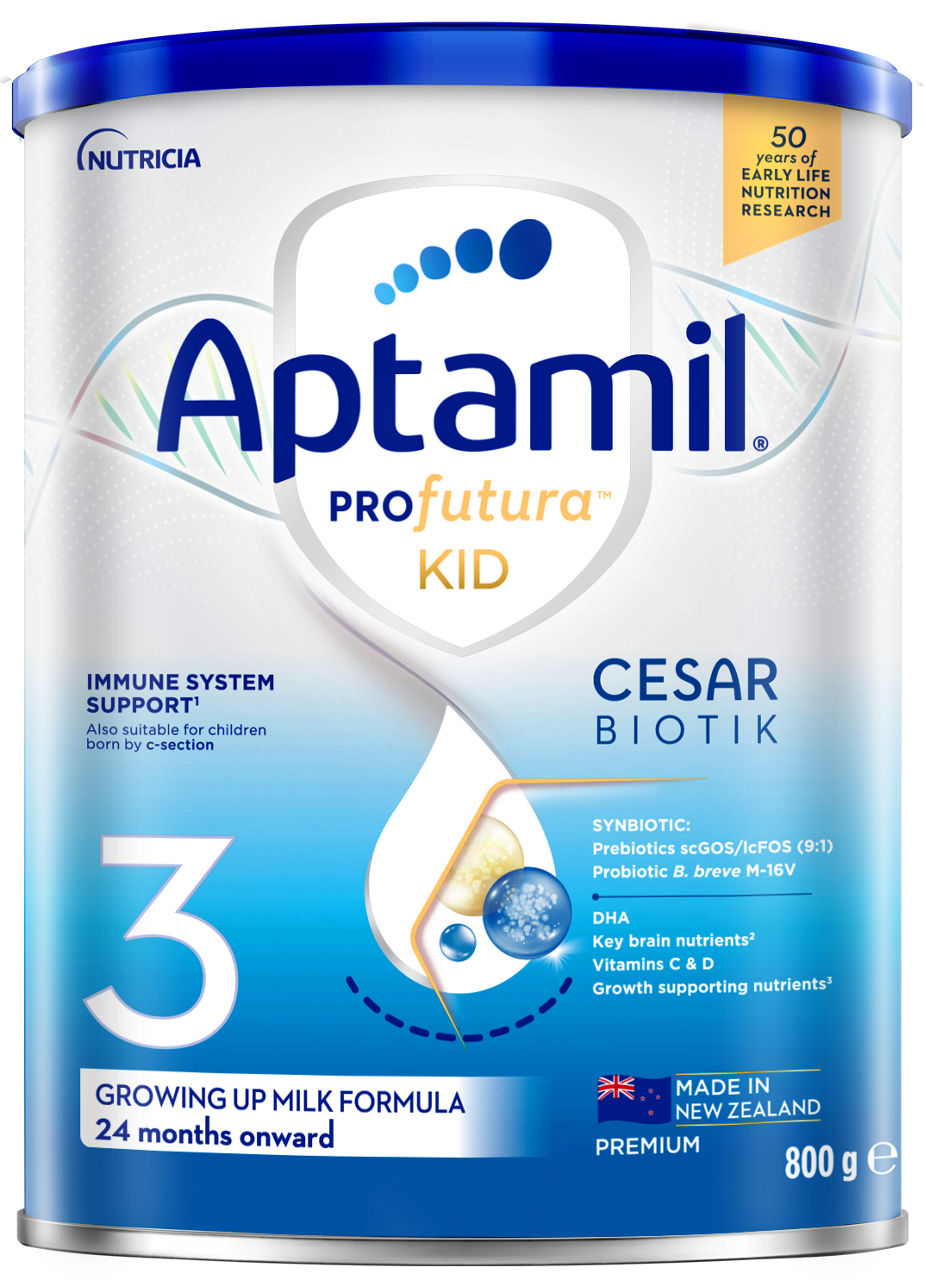 Aptamil Profutura KID CESARBIOTIK 3 và Aptamil New Zealand 3