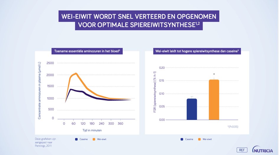 Snelle vertering en opname voor optimale spiereiwitsynthese