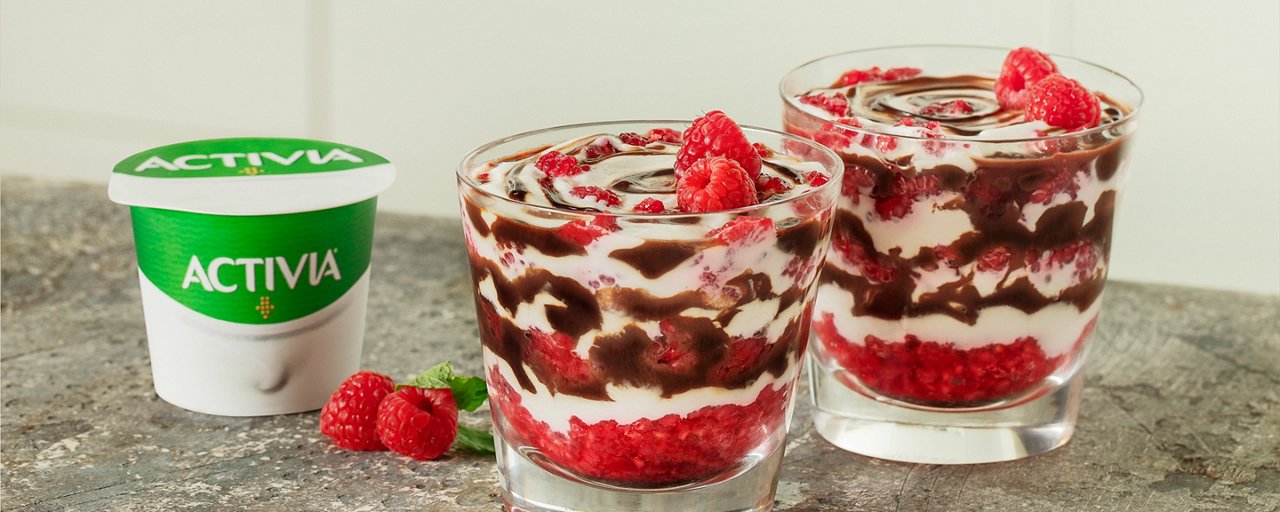 Activia frambozen-lekkernij