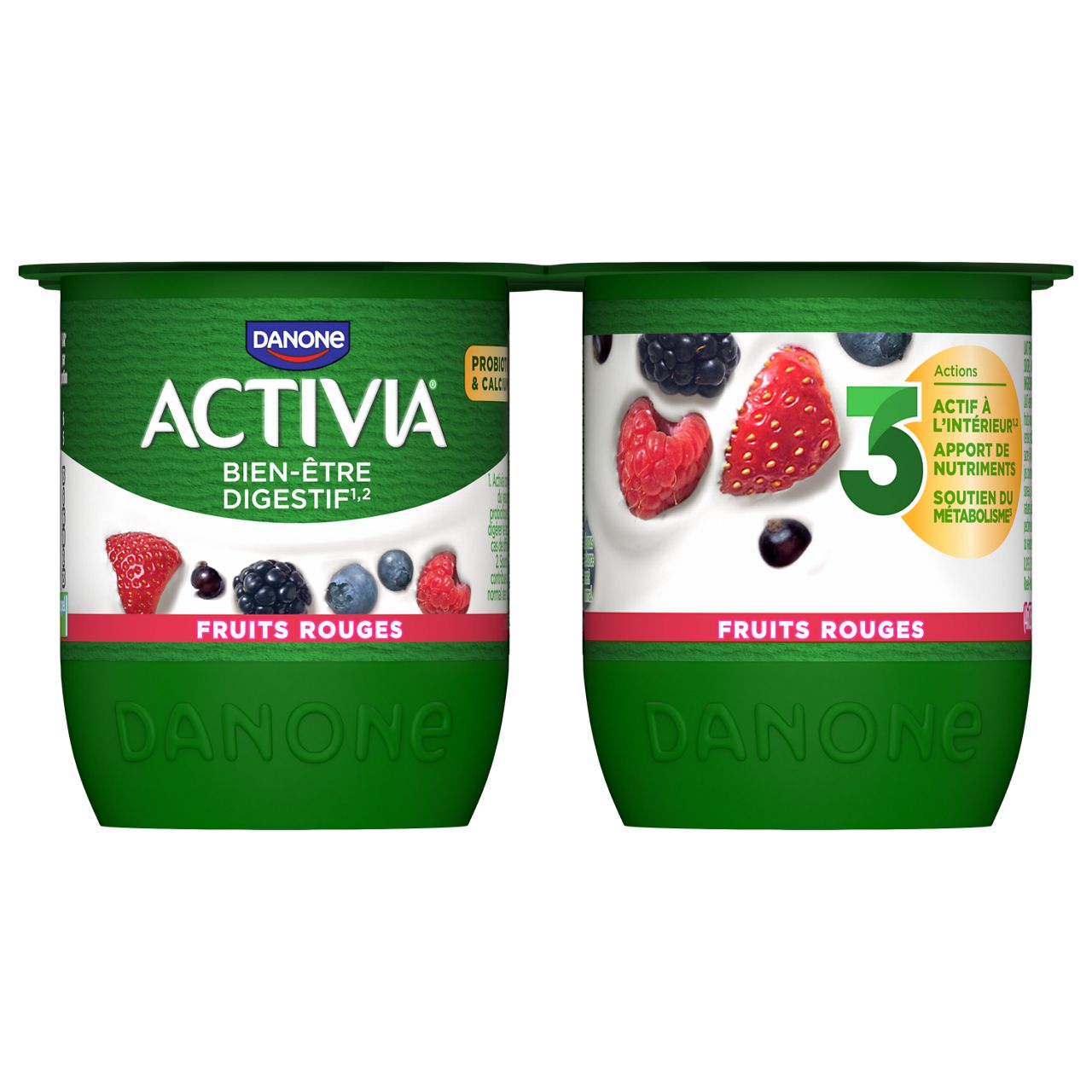 activia fruits rouges