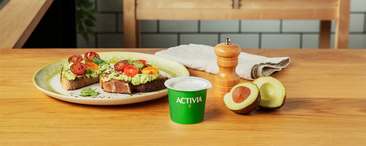 Activia toast avocado