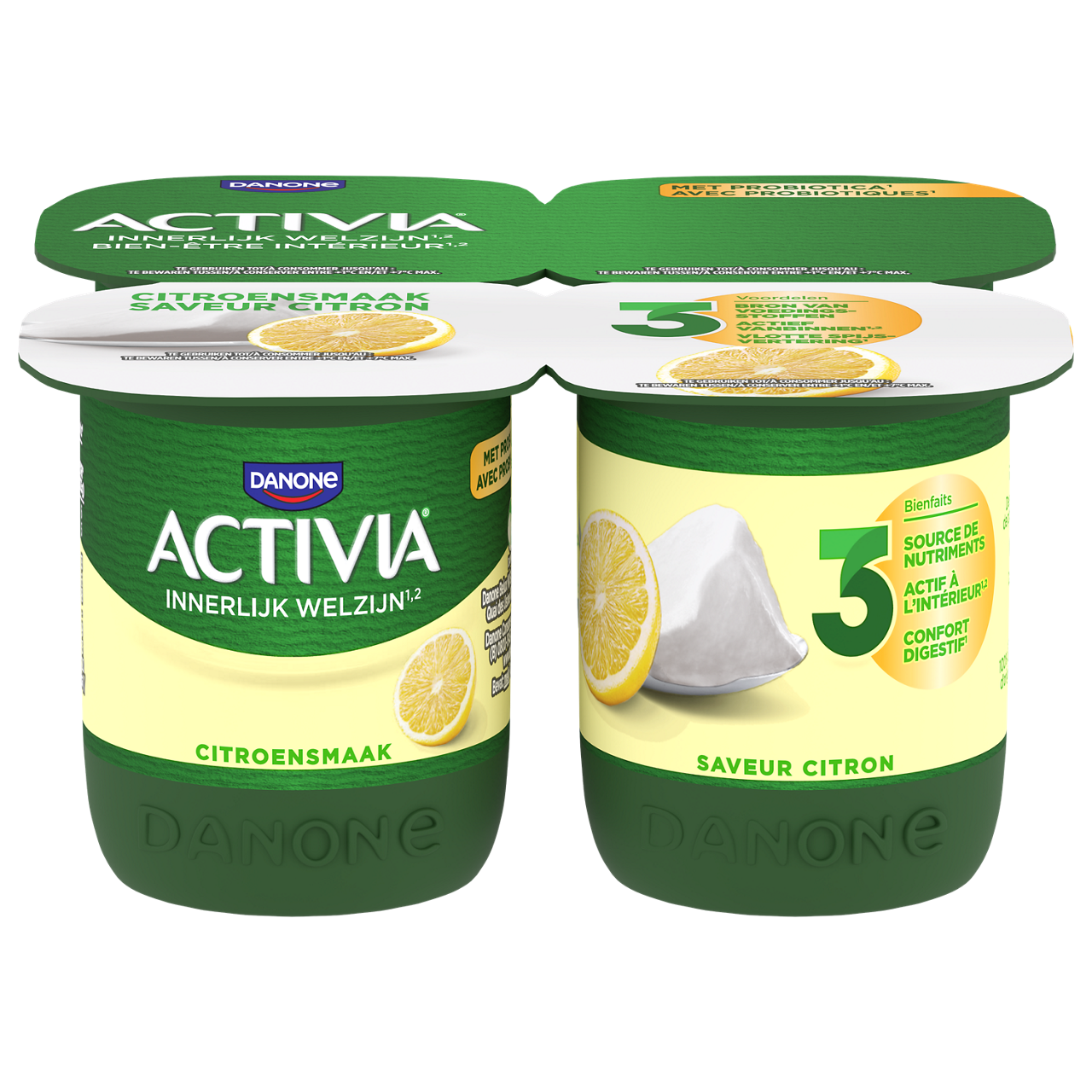 Activia Aromatise Saveur Citron