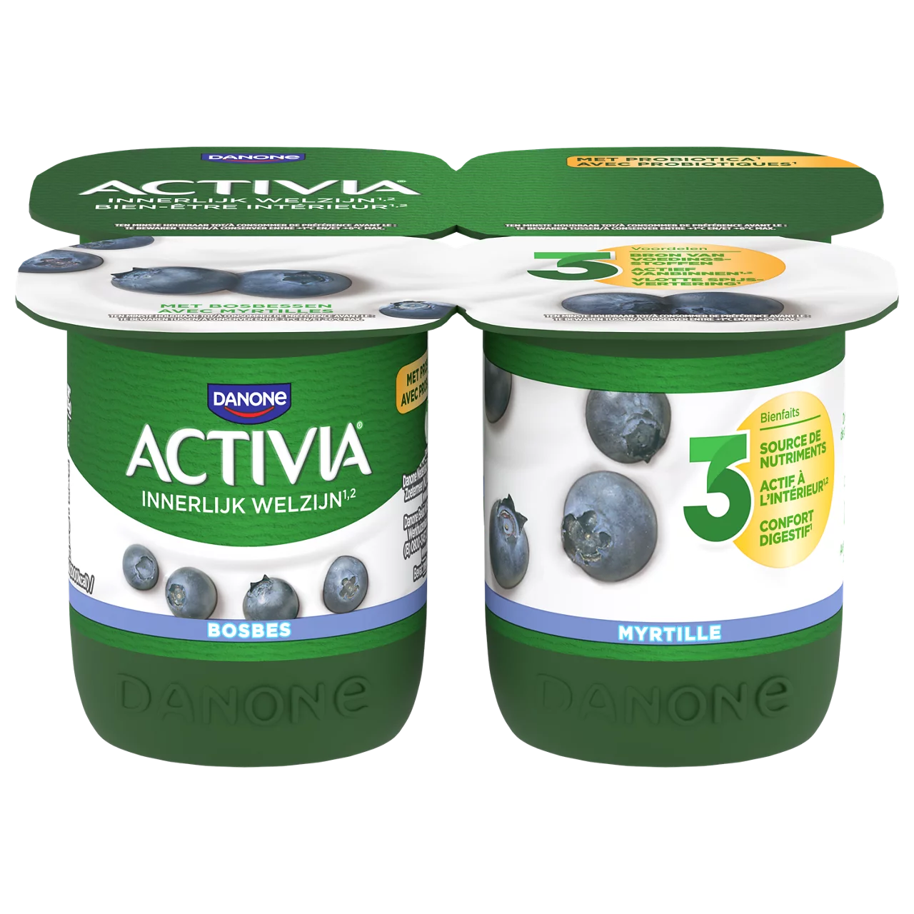 Activia yogurts fruit bosbes