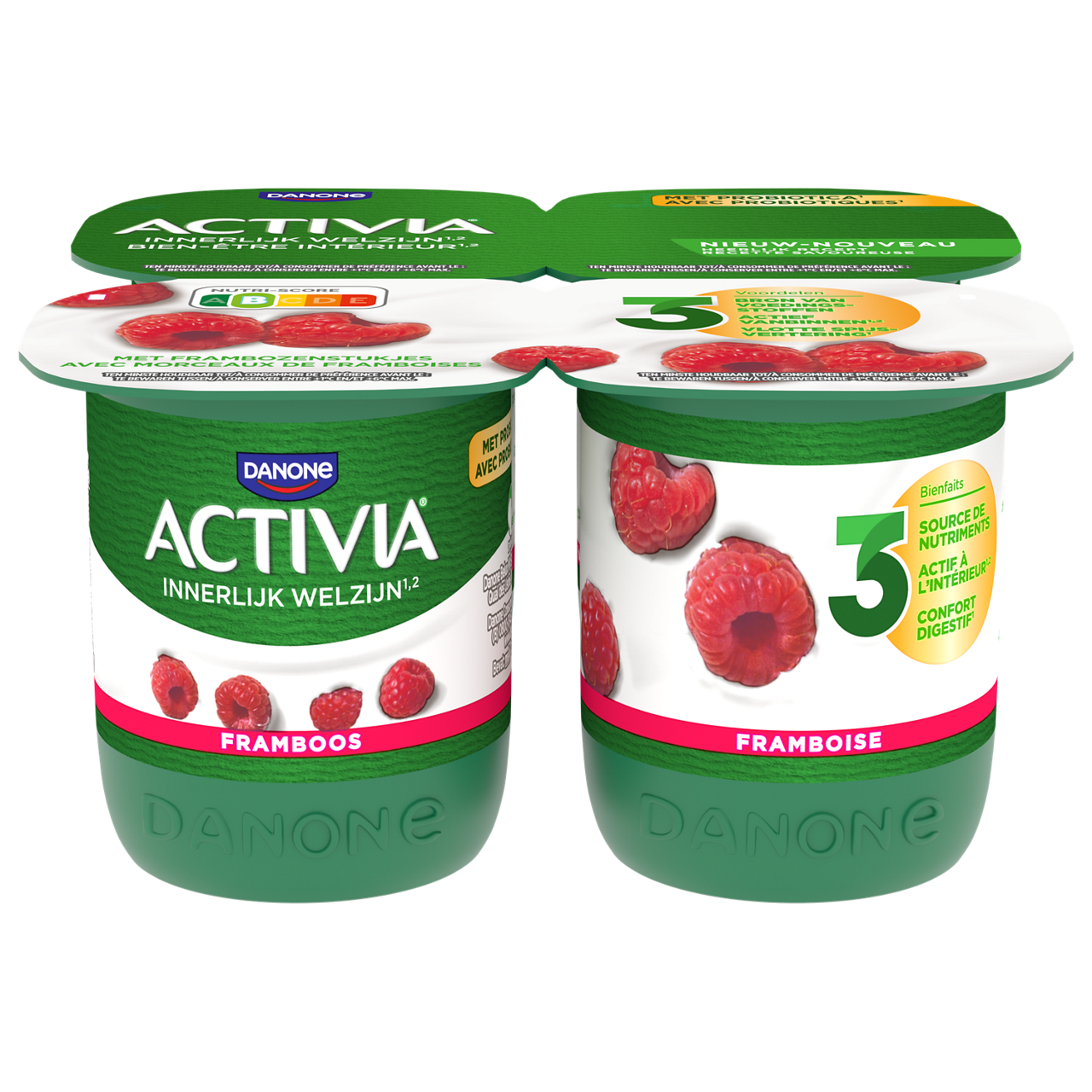 Activia yogurts fruit strawberry
