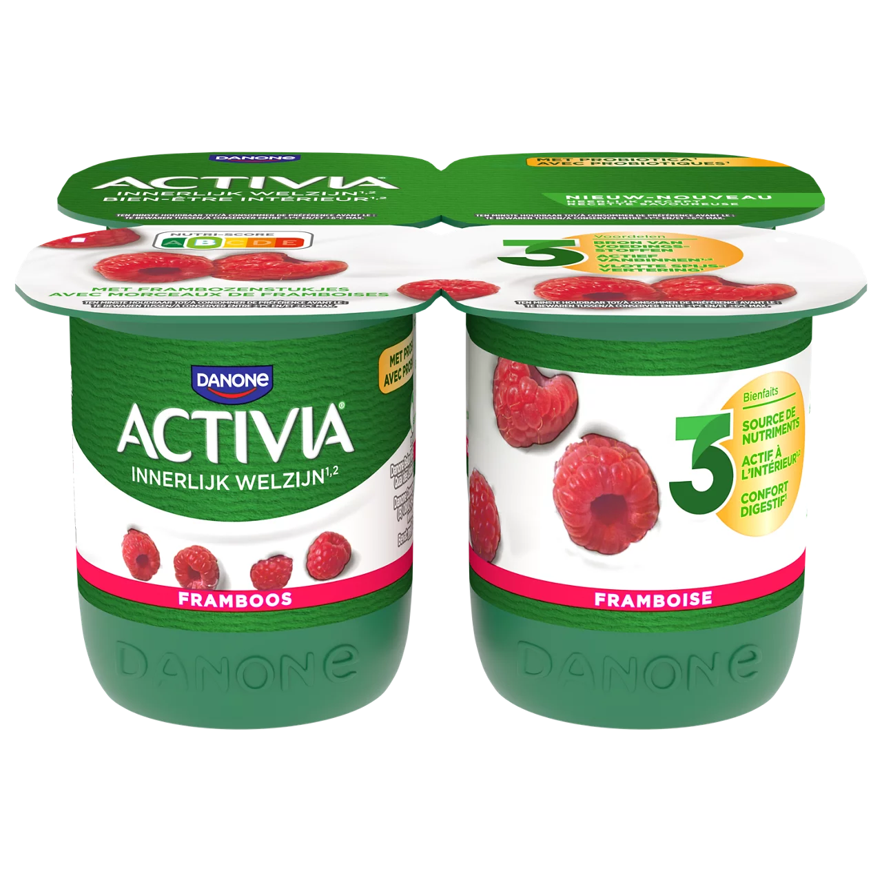 Activia yogurts fruit strawberry