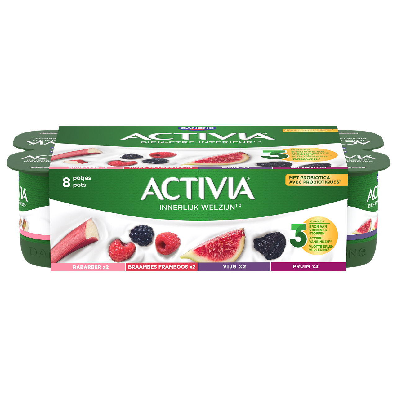 Activia yogurts panache  rhubarb