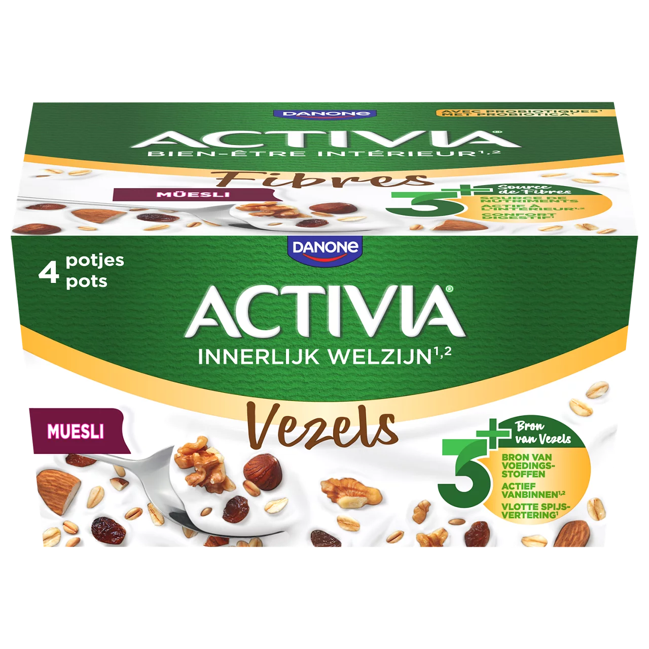 activia yogurts muesli