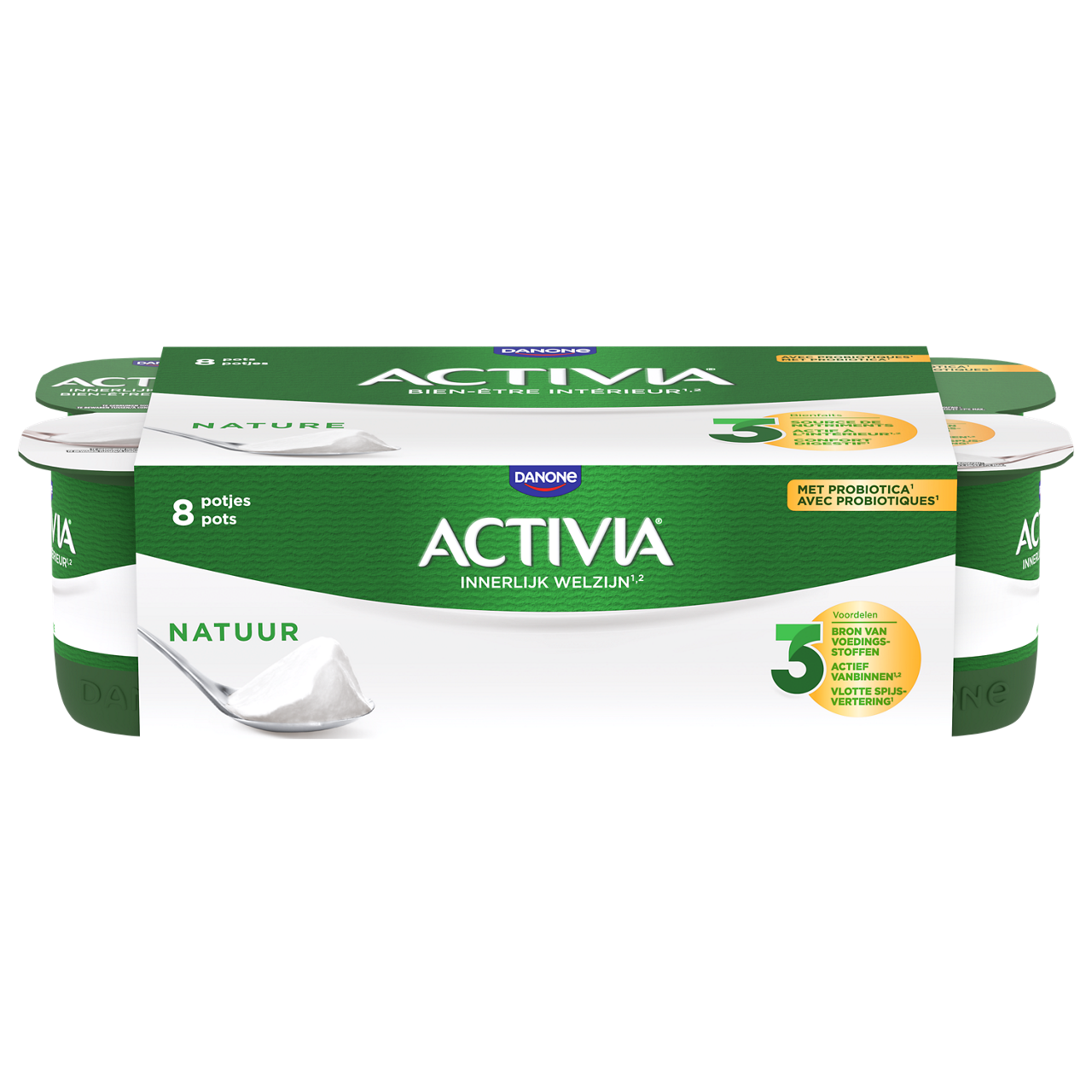 Activia yogurts nature 8X125