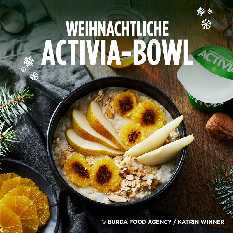 Activia Weihnachts-Bowl