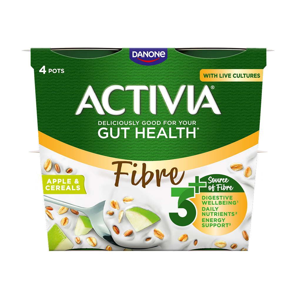 activia fibre apple pack