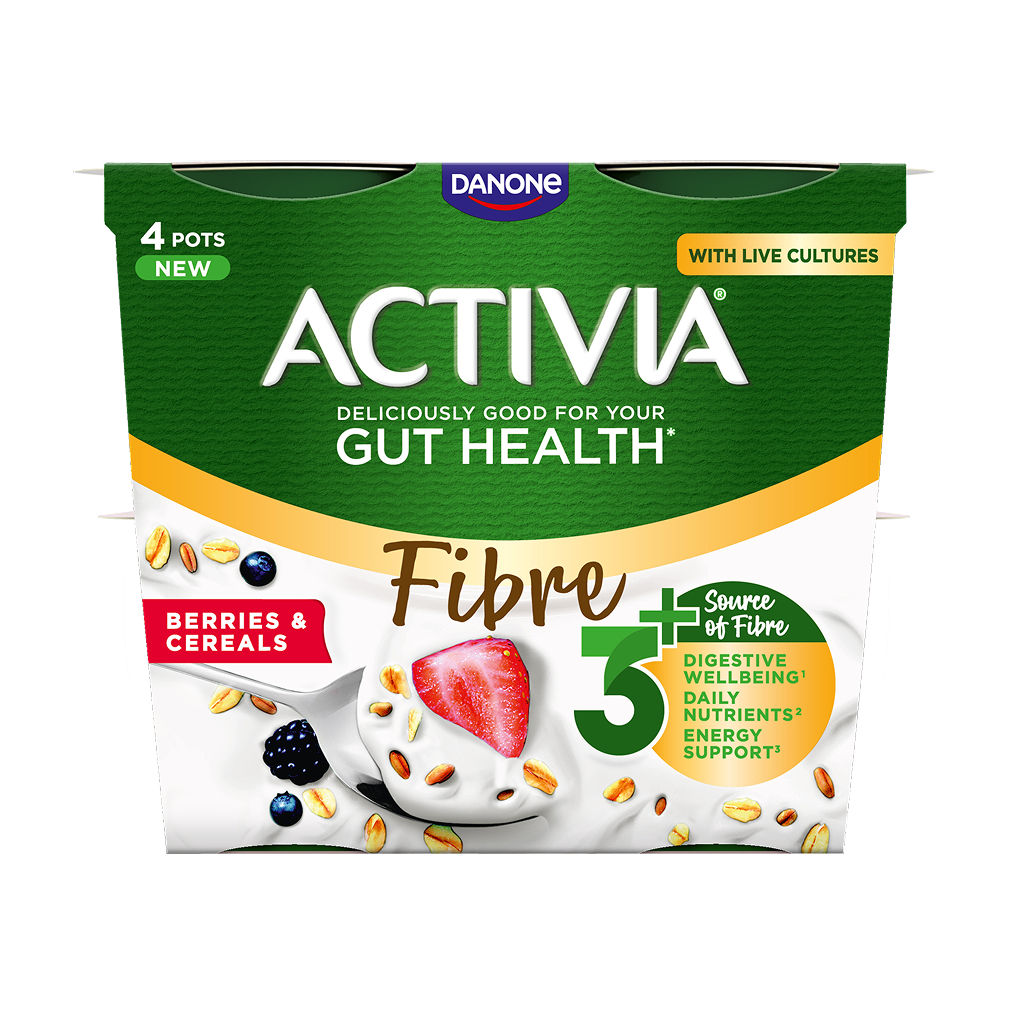 Activia Fibre Berries and Cereals 4pk Rich Tile