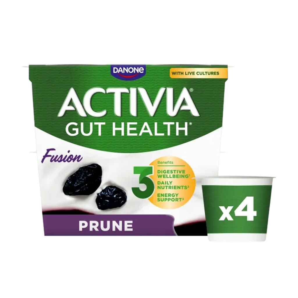 Activia Fusion Prune Gut Health 4 x 120g (480g)