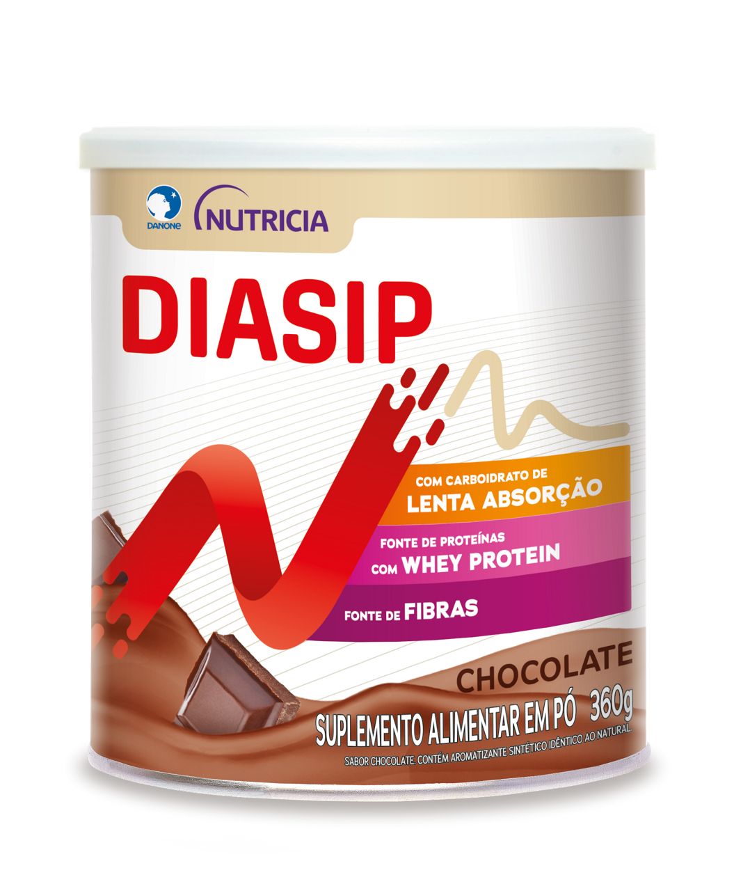 Terapias Nutricionais Diasip sabor chocolate 350g frente