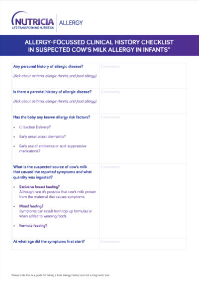 allergy-checklist