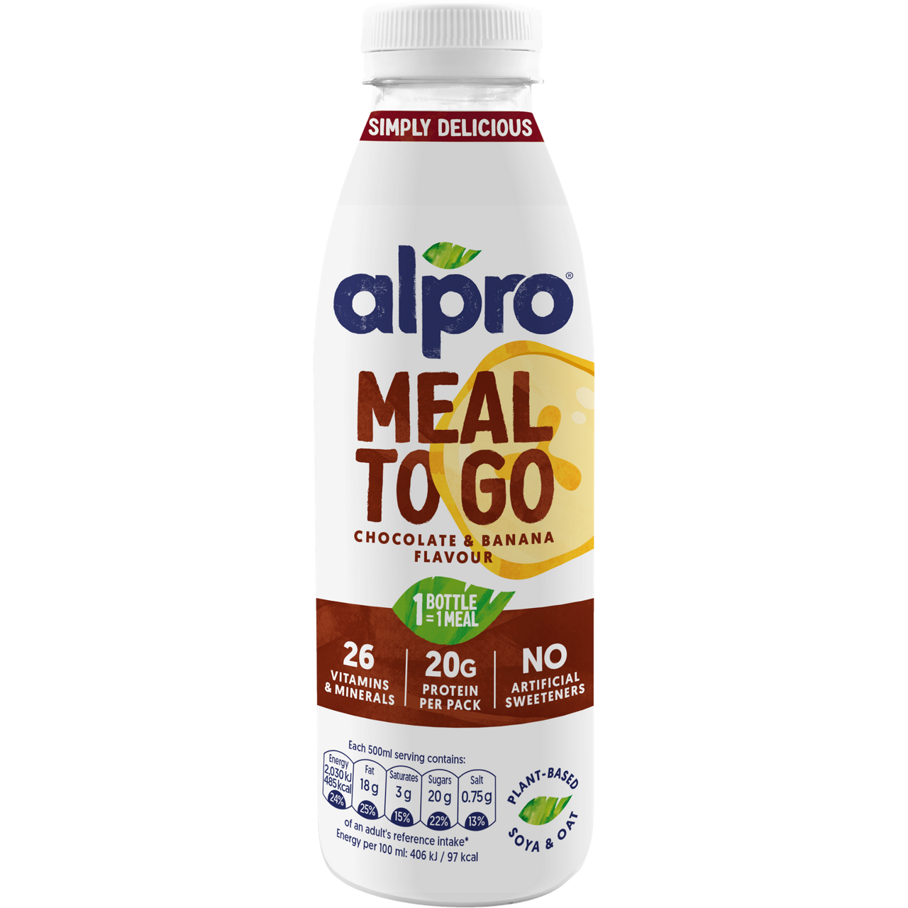 Alpro - Meal To Go - Chocolate and Banana Flavour 