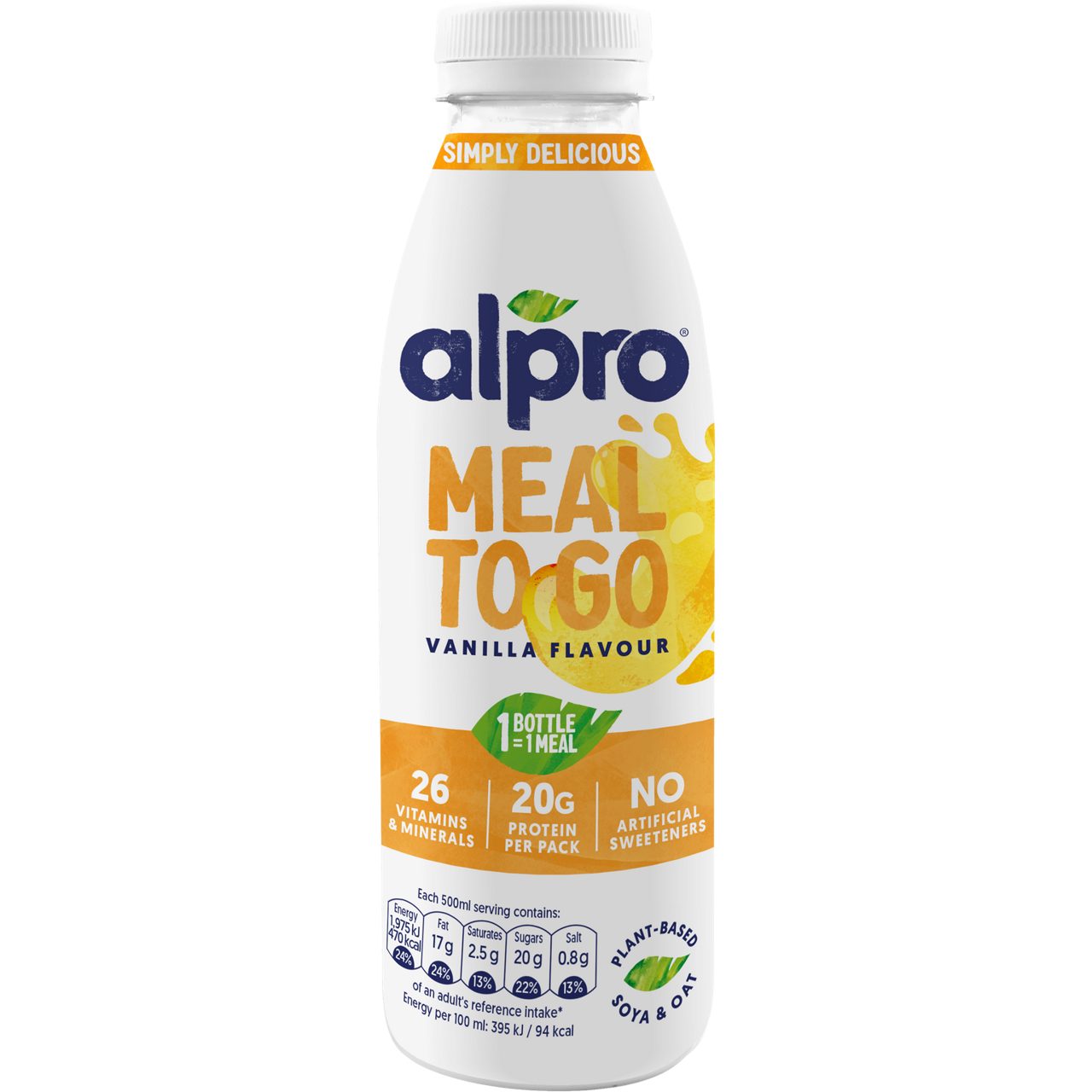 Alpro - Meal To Go - Vanilla Flavour 