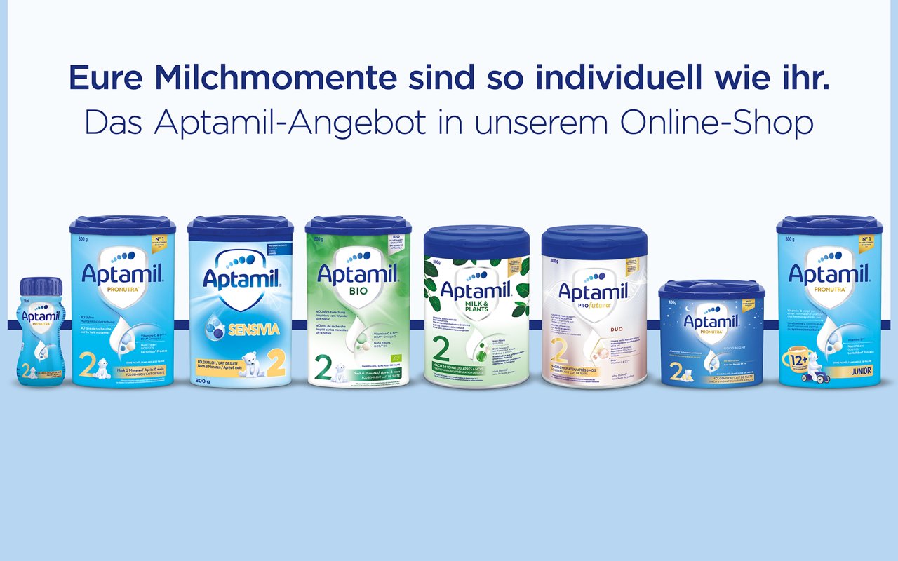 Abbildung von Aptamil-Produkten