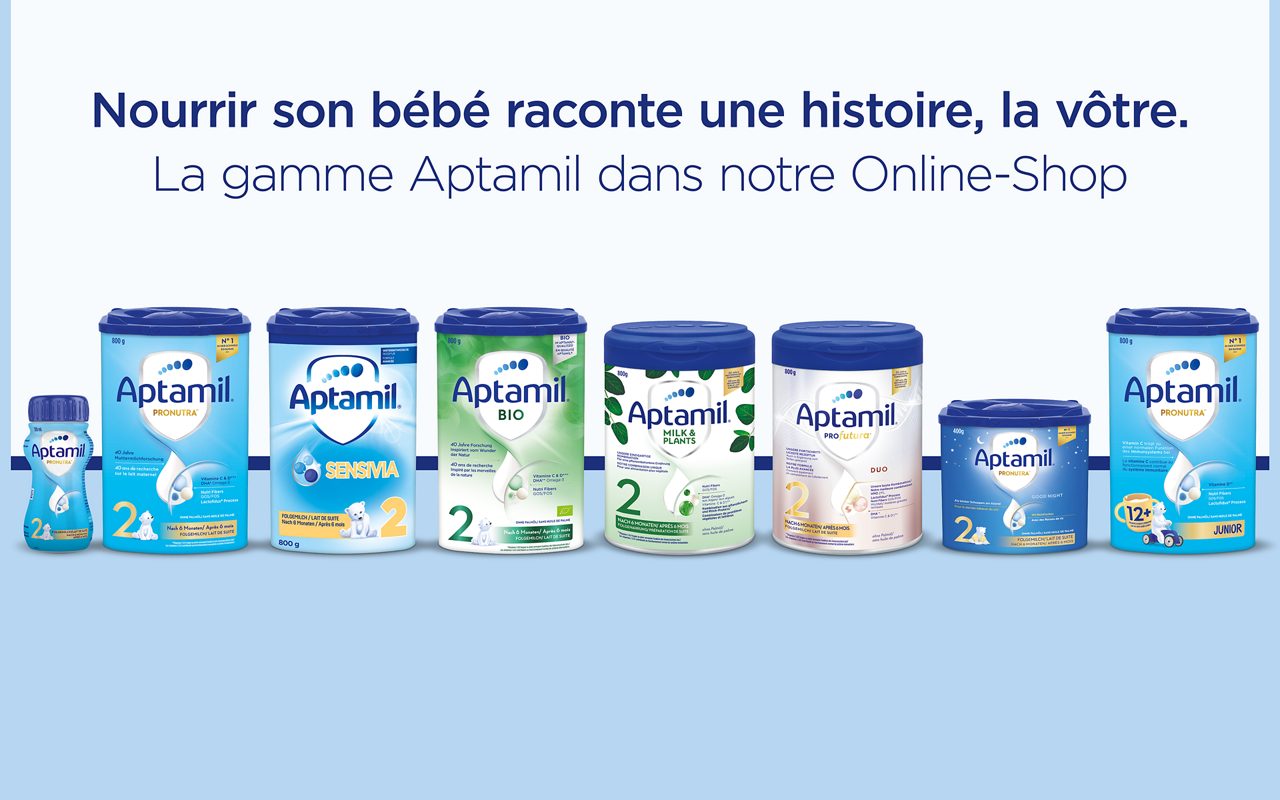 Aptamil Lait Infantile 1er Âge Pronutra 1, 800 g - Boutique en ligne  Piccantino France