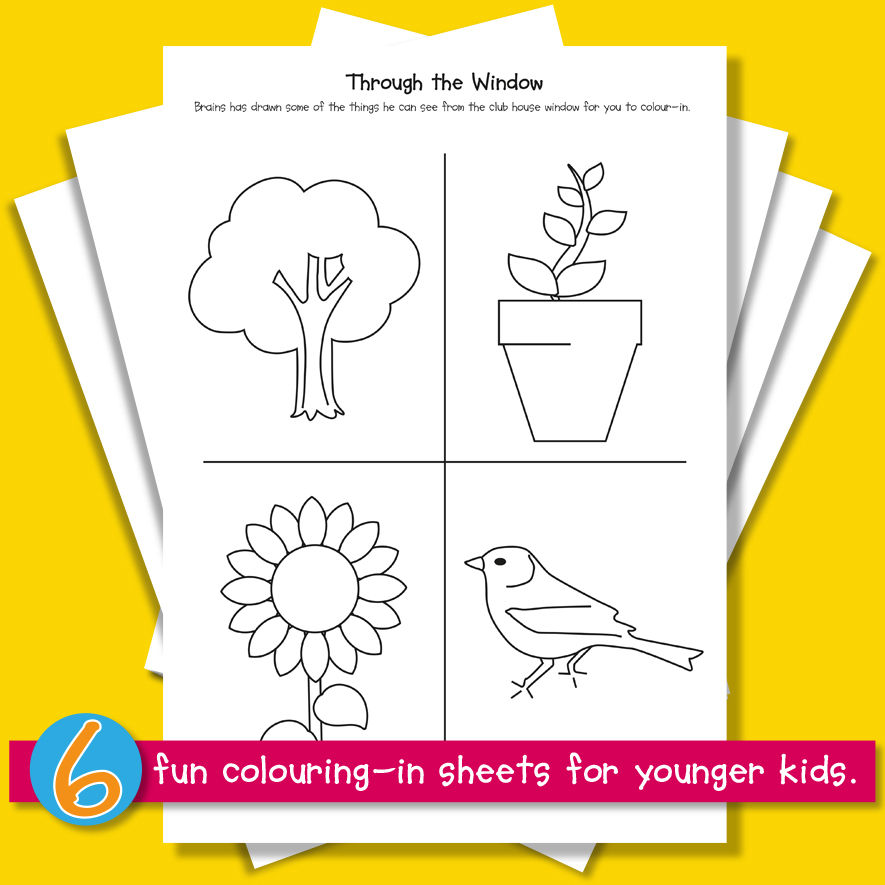 Anamix 6 - Colouring sheet for younger kids