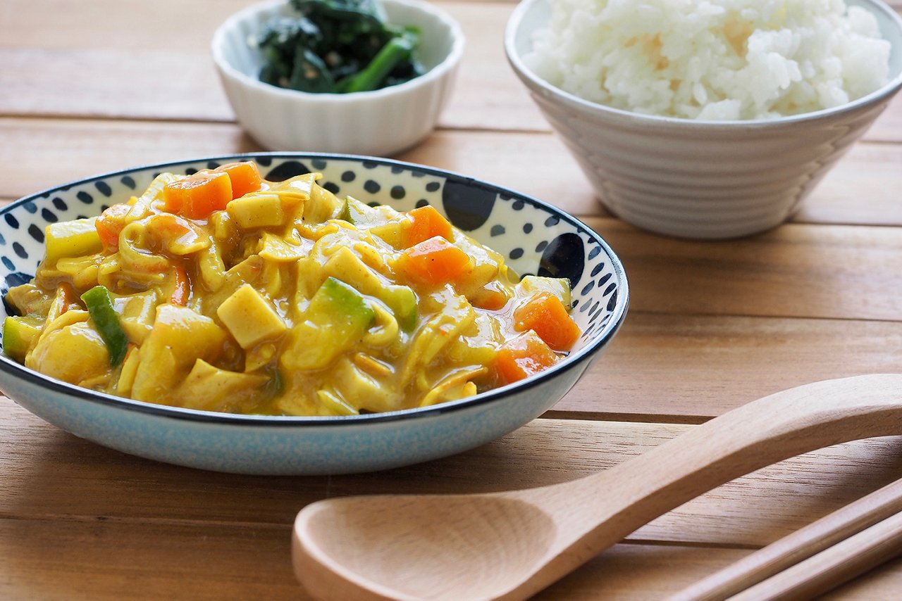 Curry Reis Hühnchen Banane