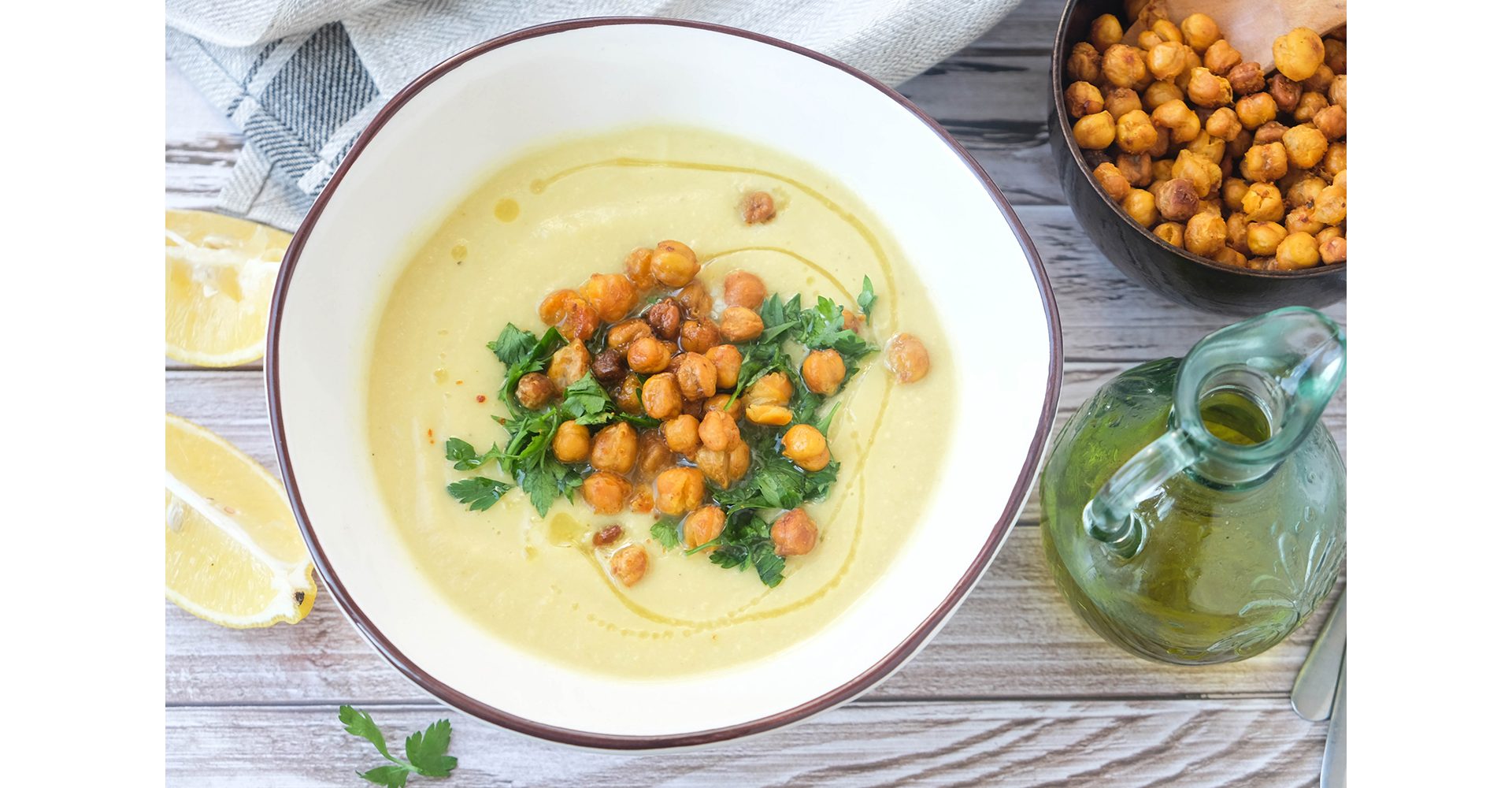 Kichererbsen-Lauch-Suppe