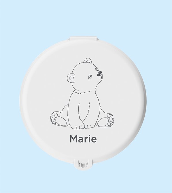 Personalisierte Bentobox von Koziol mit dem Namen "Marie"