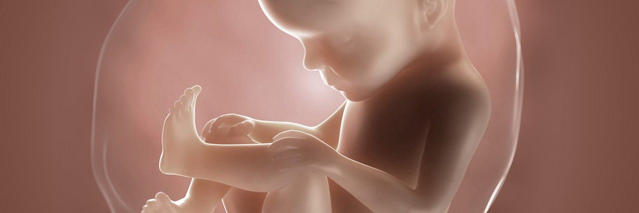 Fötus in der 27 Schwangerschaftswoche