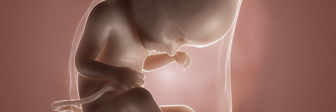 Fötus in der 33 Schwangerschaftswoche