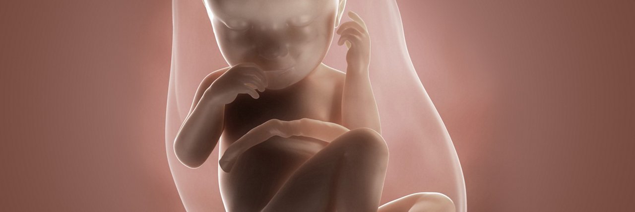 Fötus in der 37 Schwangerschaftswoche