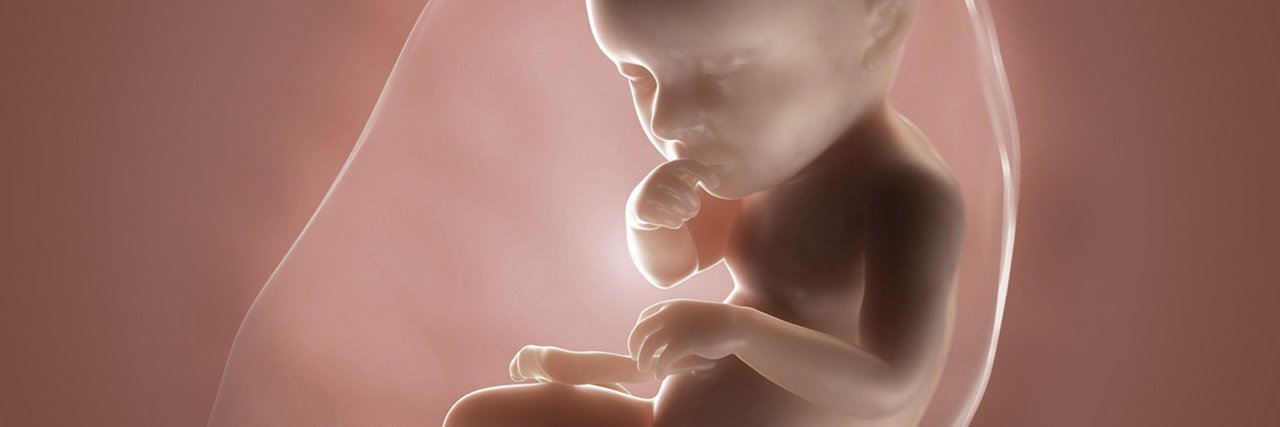 Fötus in der 39 Schwangerschaftswoche