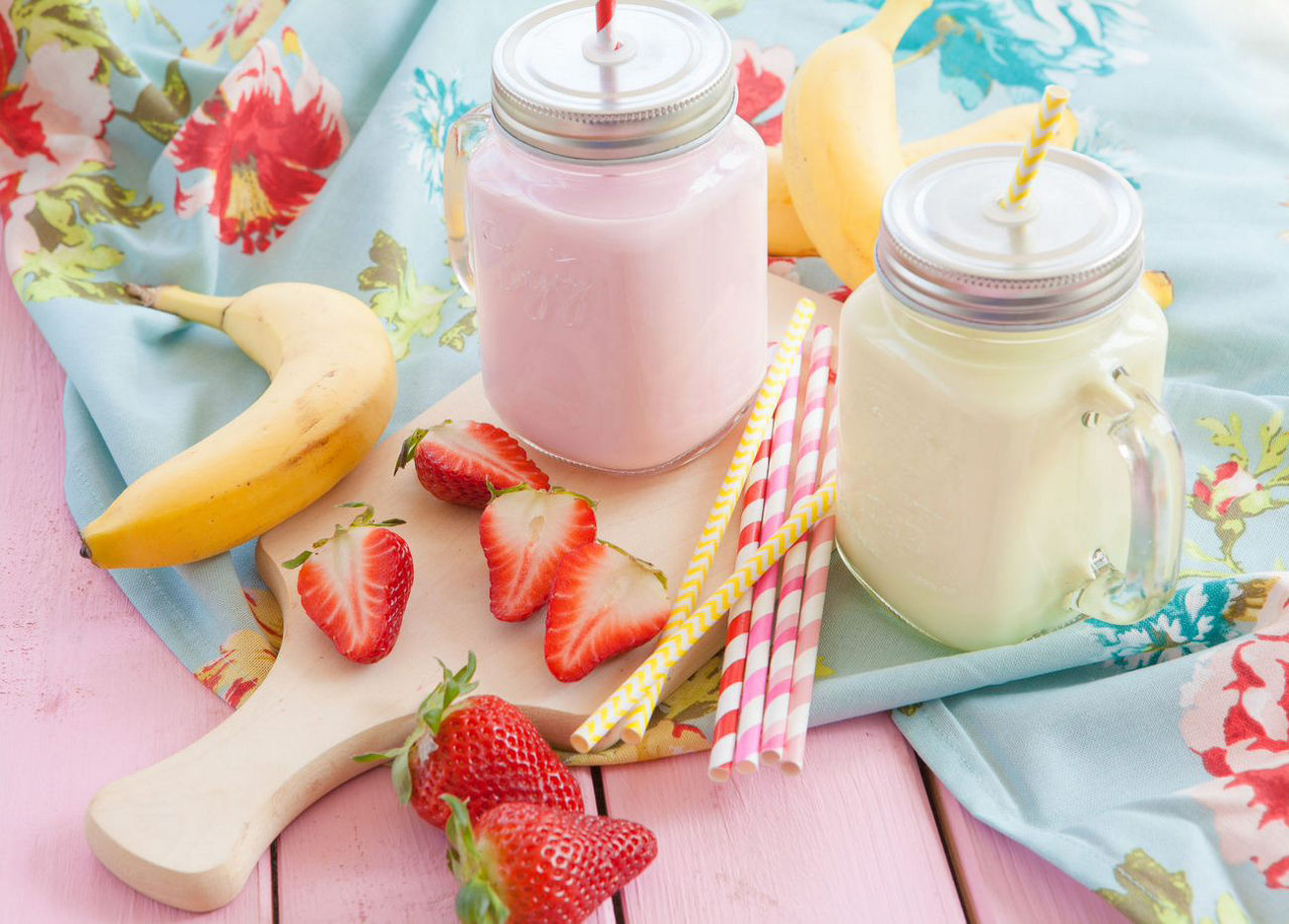 banana strawberry smoothie