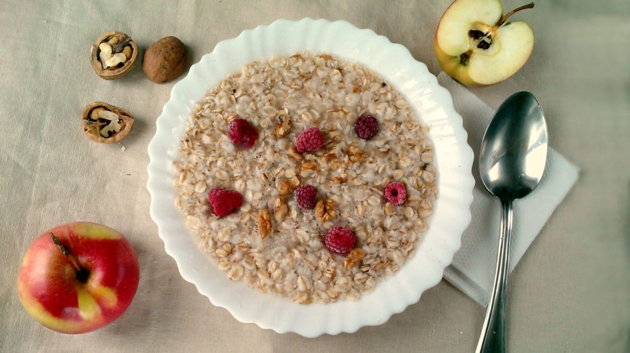 Apfel Birne Porridge
