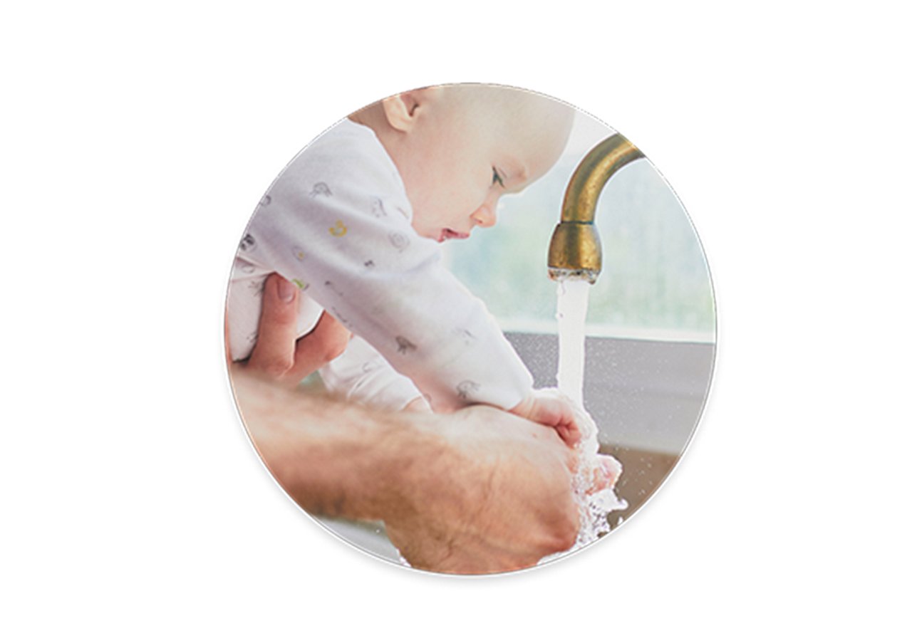 Aptaclub baby washing hand