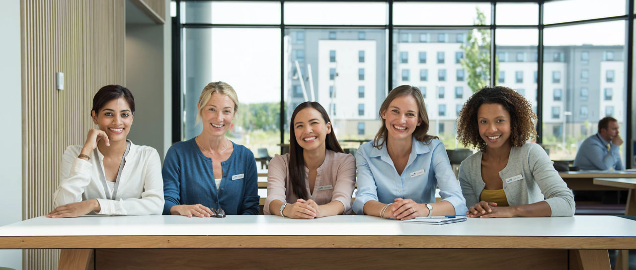 5 women in the office