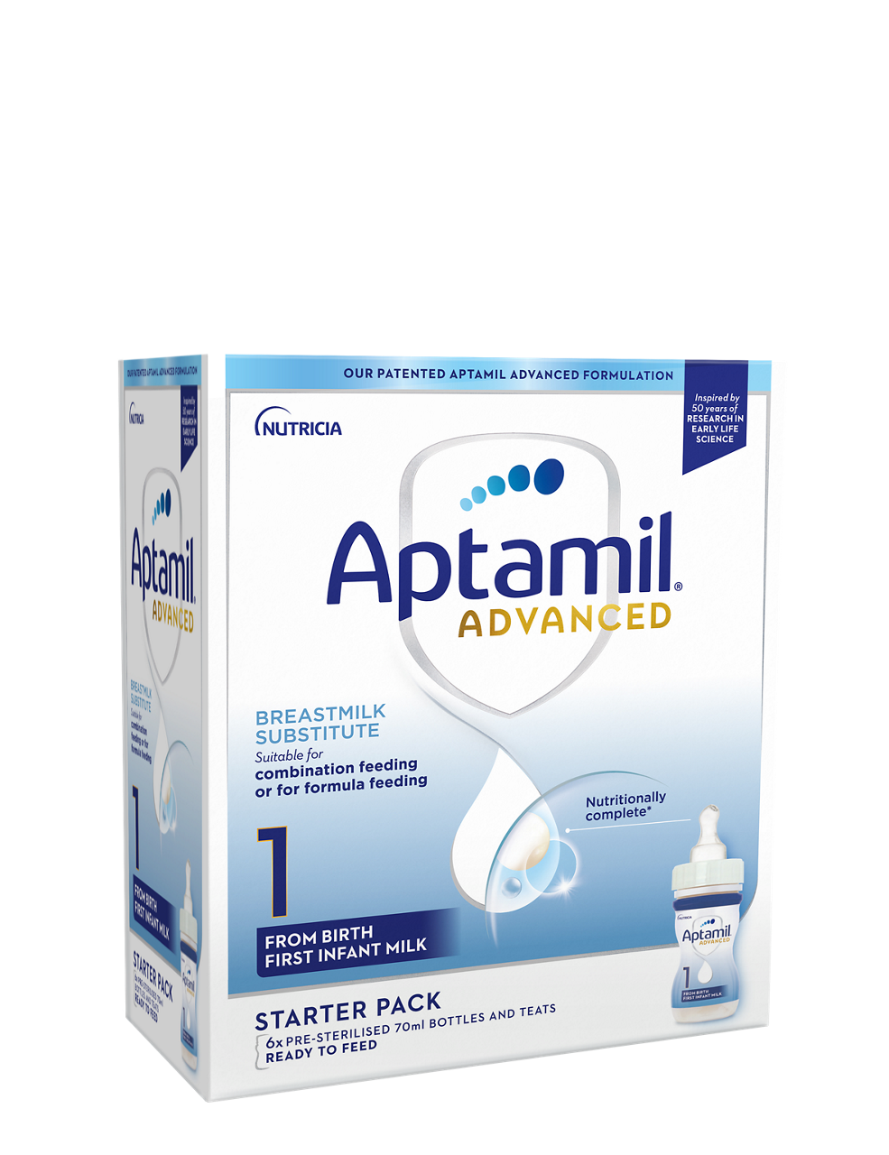 Aptamil Advanced Infant Milk Starter Pack - Front angled