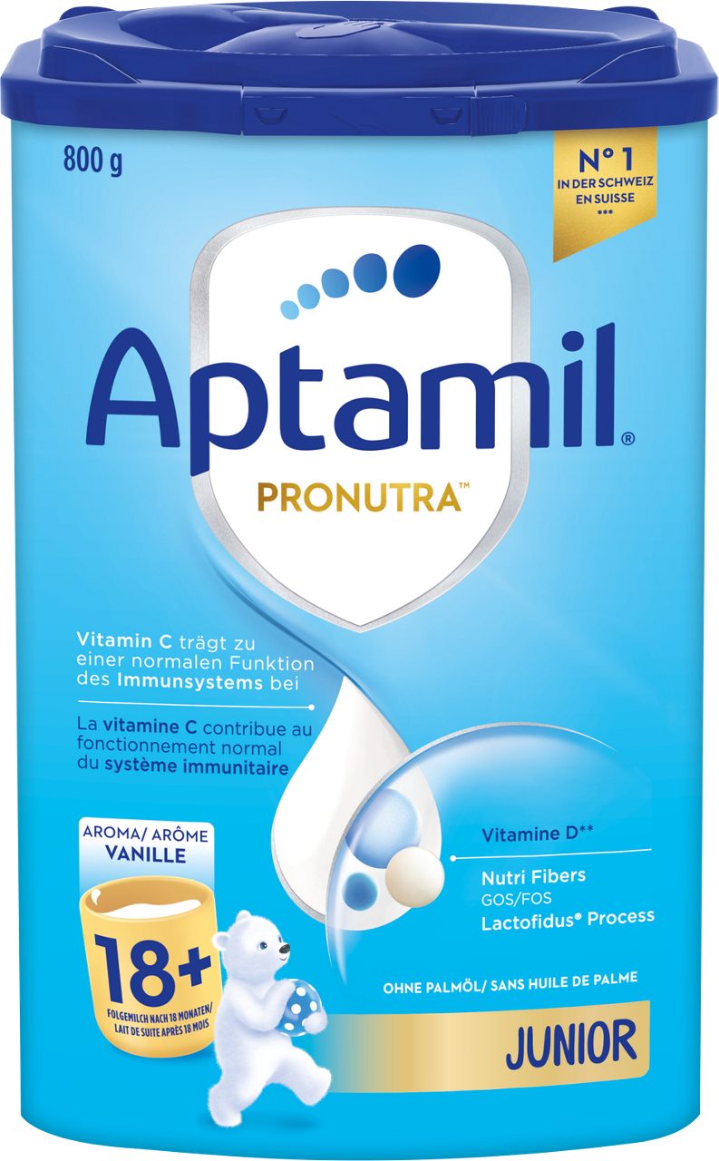 Aptamil Pronutra Junior 18+ Vanille 800g POF CH Packshot