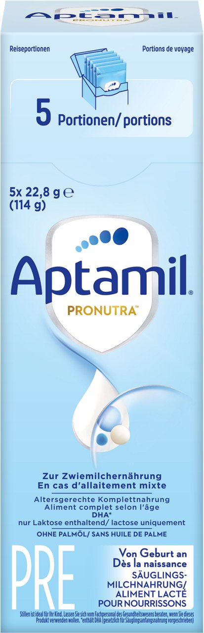 Aptamil Pronutra Pre Box 5x23g POF CH Packshot