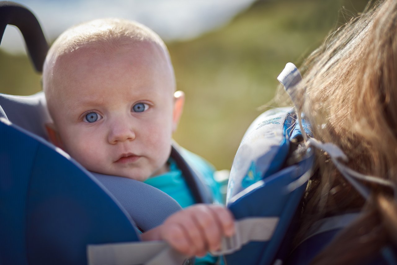 Baby hat Schnupfen