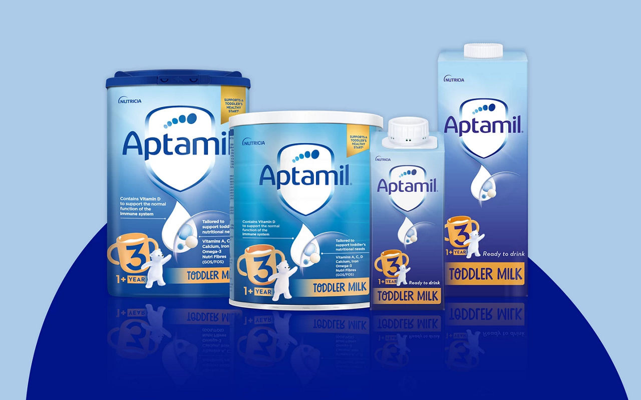 Aptamil 3 Toddler Baby Milk Ready to Use Liquid Formula, 1-3 Years, 200ml  (Pack of 15),package may vary