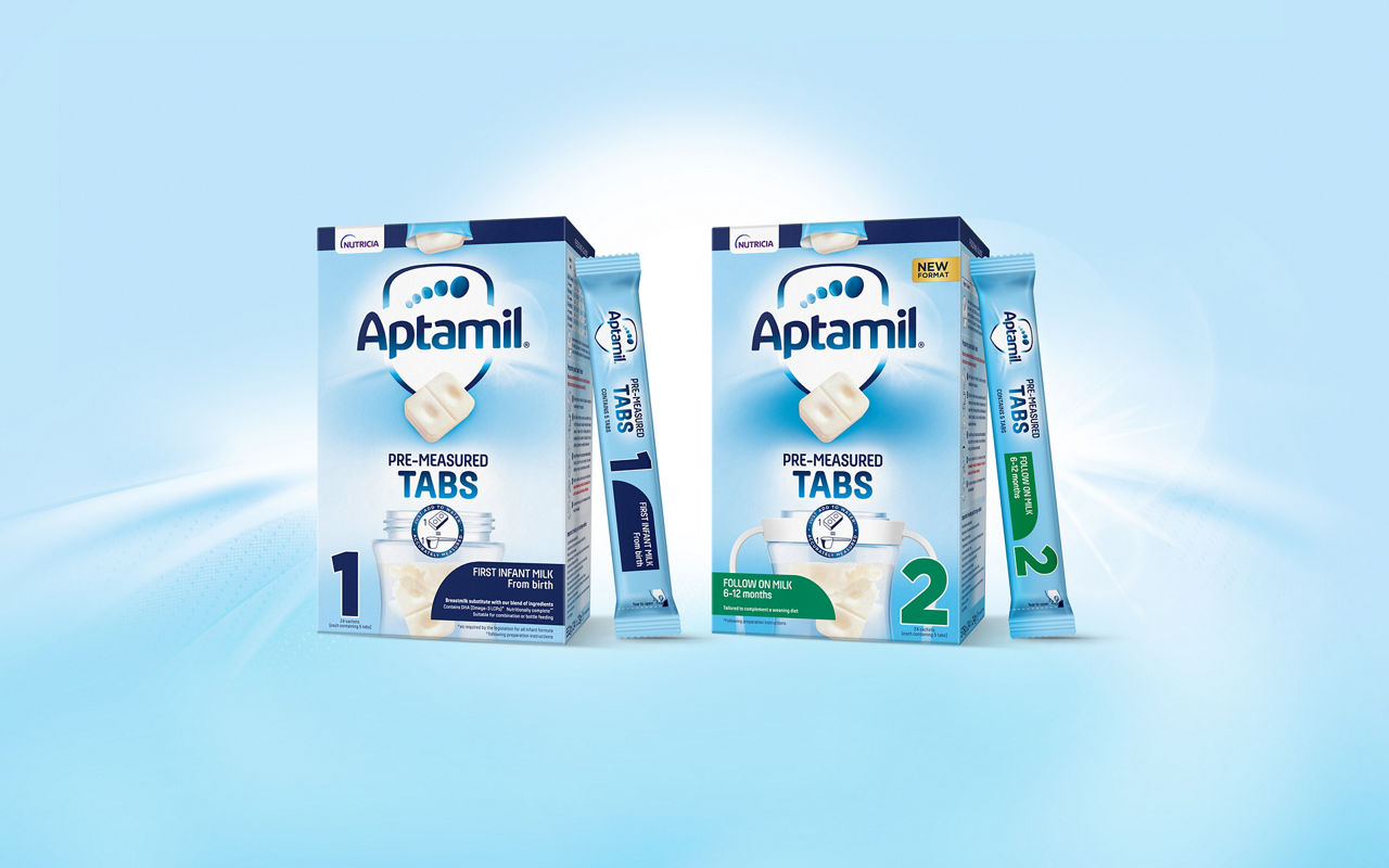 Aptamil 1 First Baby Milk Formula Tabs from Birth