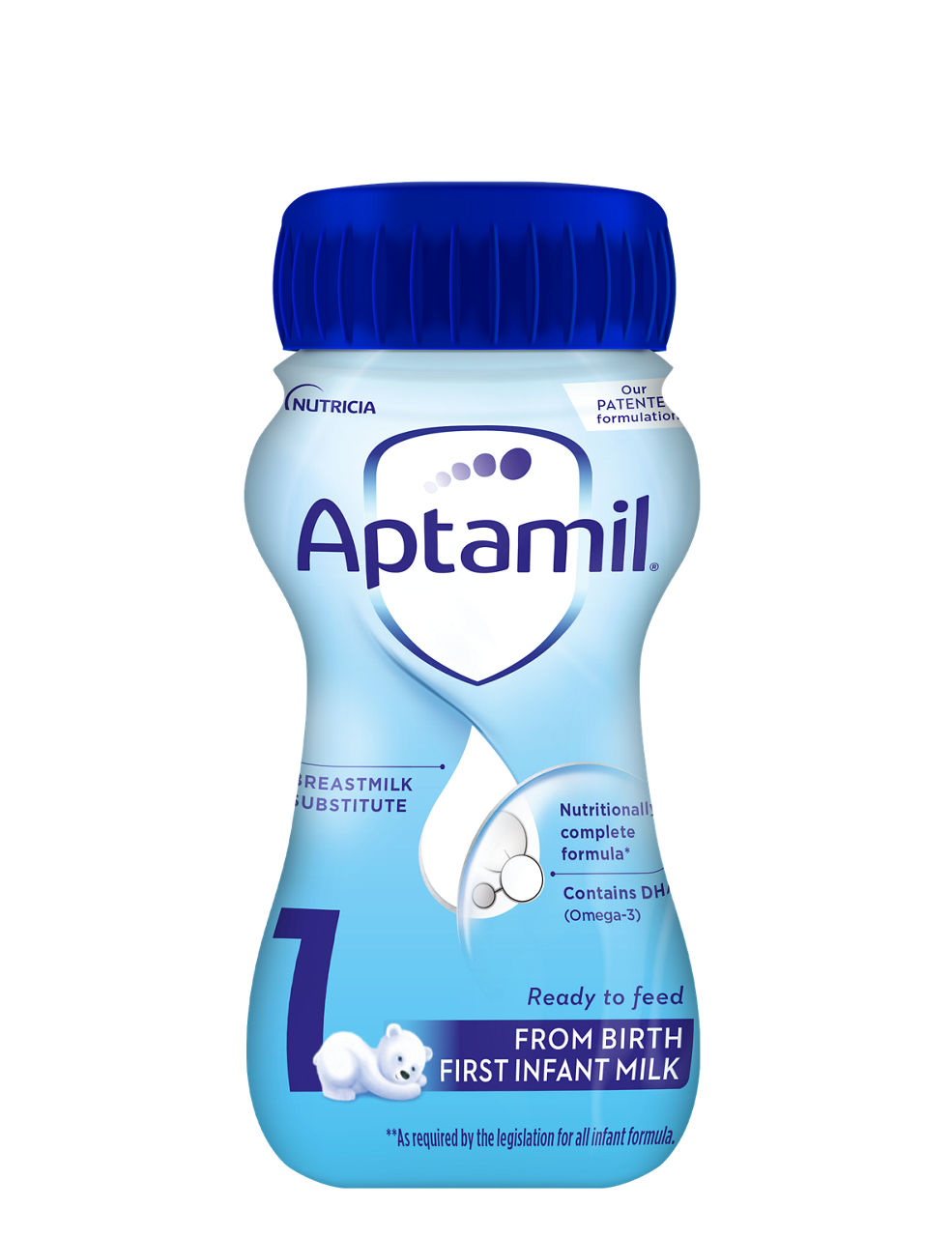 Aptamil First Infant milk 200ml ready to feed bottle