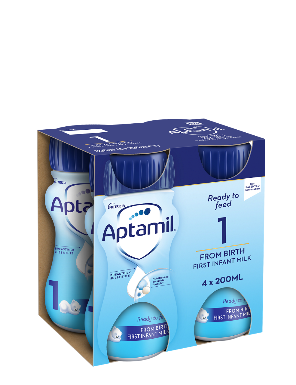 Aptamil First Infant Milk 4-pack - front - angled