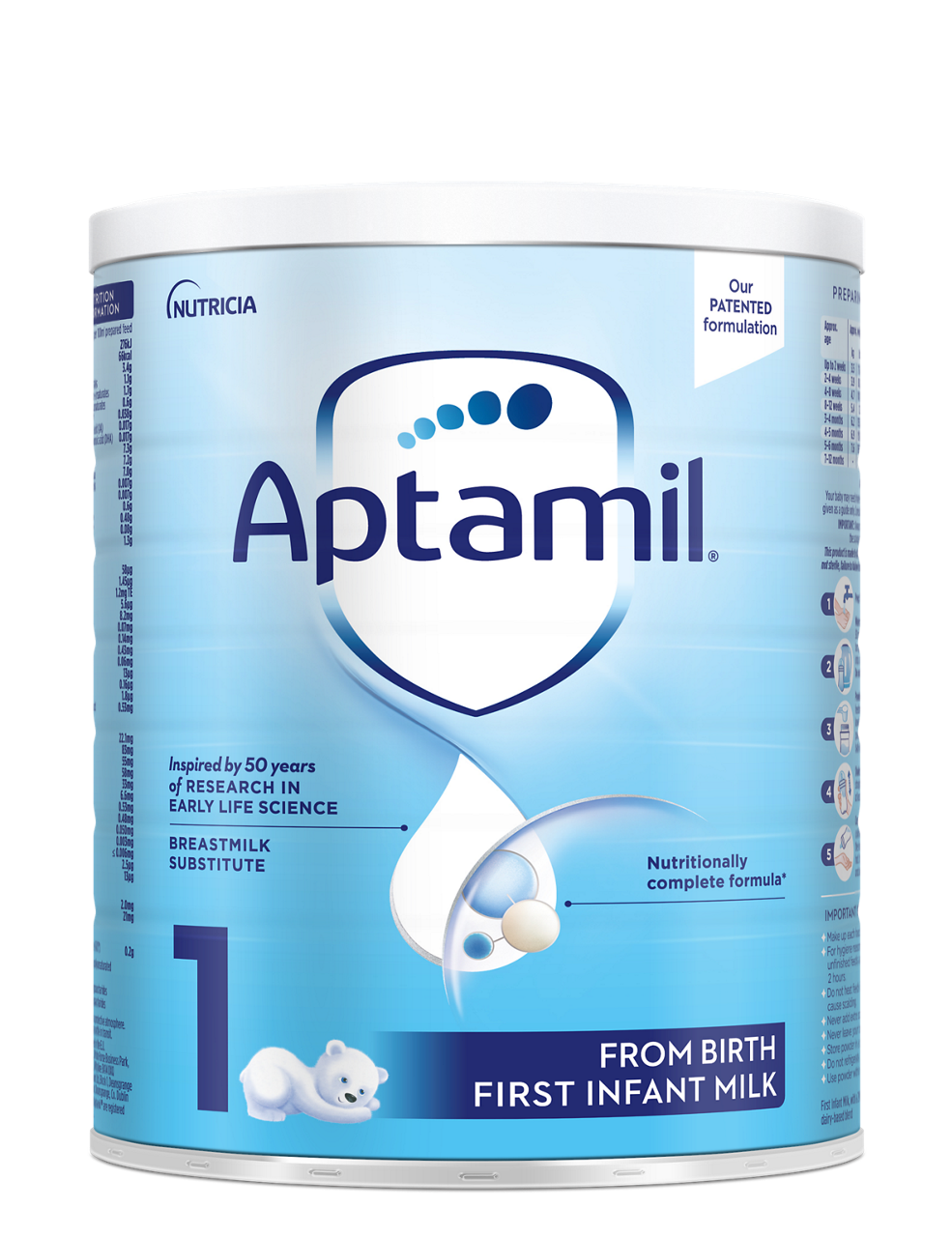 Aptamil First Infant Milk Formula - 700g tin - front view