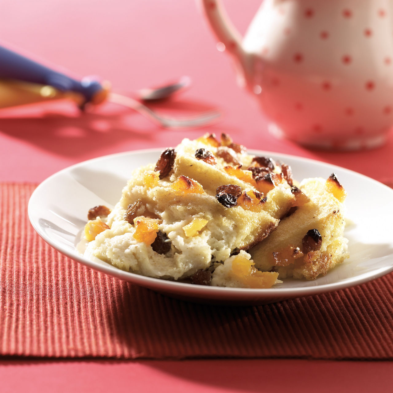 Image of bread and butter pudding to accompany recipe