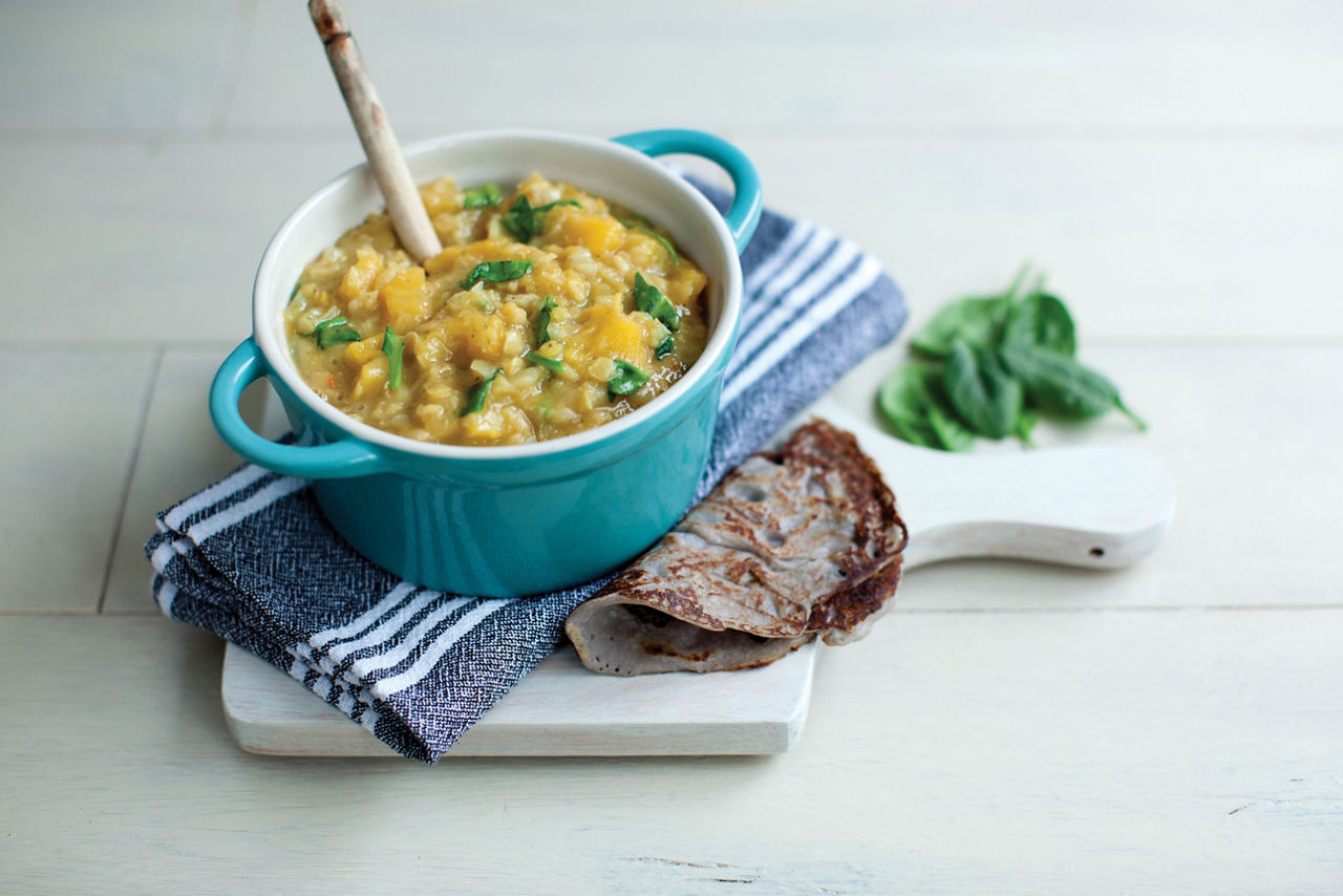 lentil squash curry with aptamil pepti