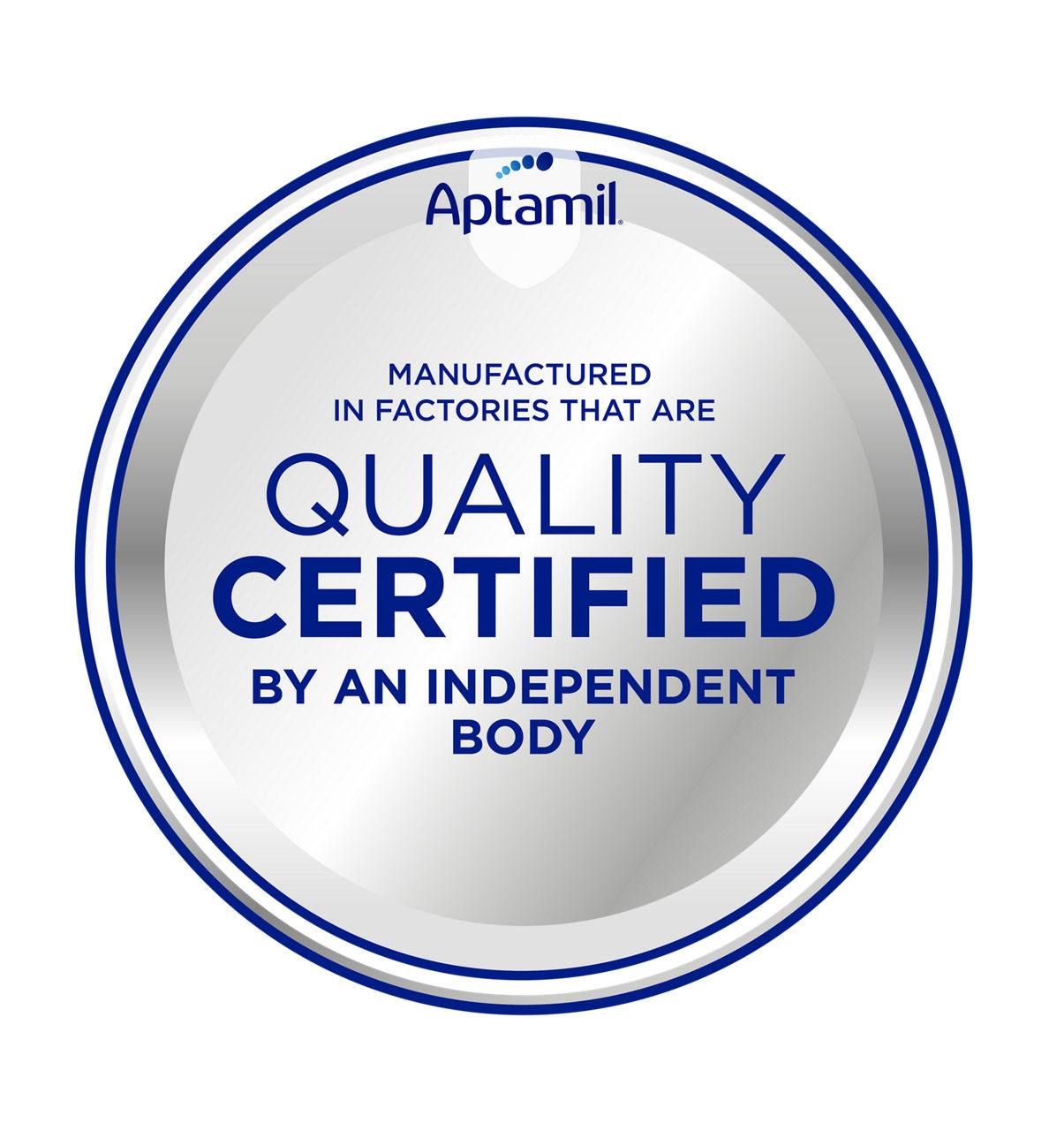 aptamil quality certified badge
