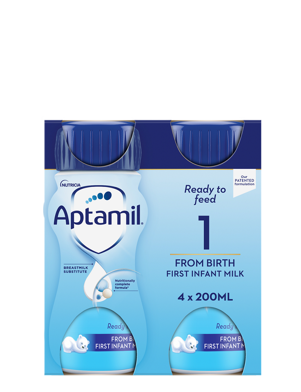 Aptamil First Infant Milk Pack, 4x200ml